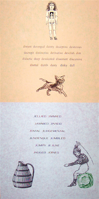 Study for ABCs for Artists and Their Critics: D and J, 2005